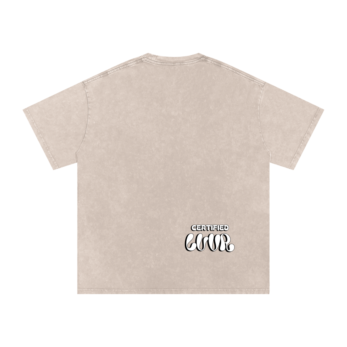 Positive Energy Snow Washed Oversized Cotton T-Shirt