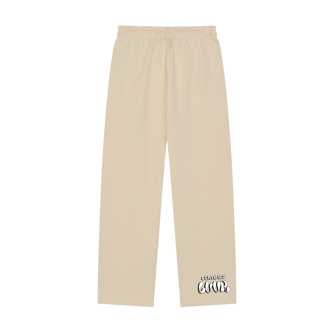 Solid Color Straight-Leg Sweatpants