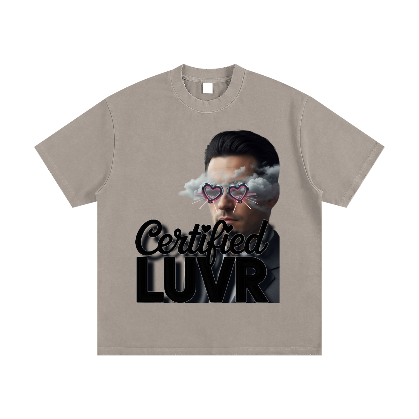 Heavyweight Vintage Washed Frayed T-Shirt
