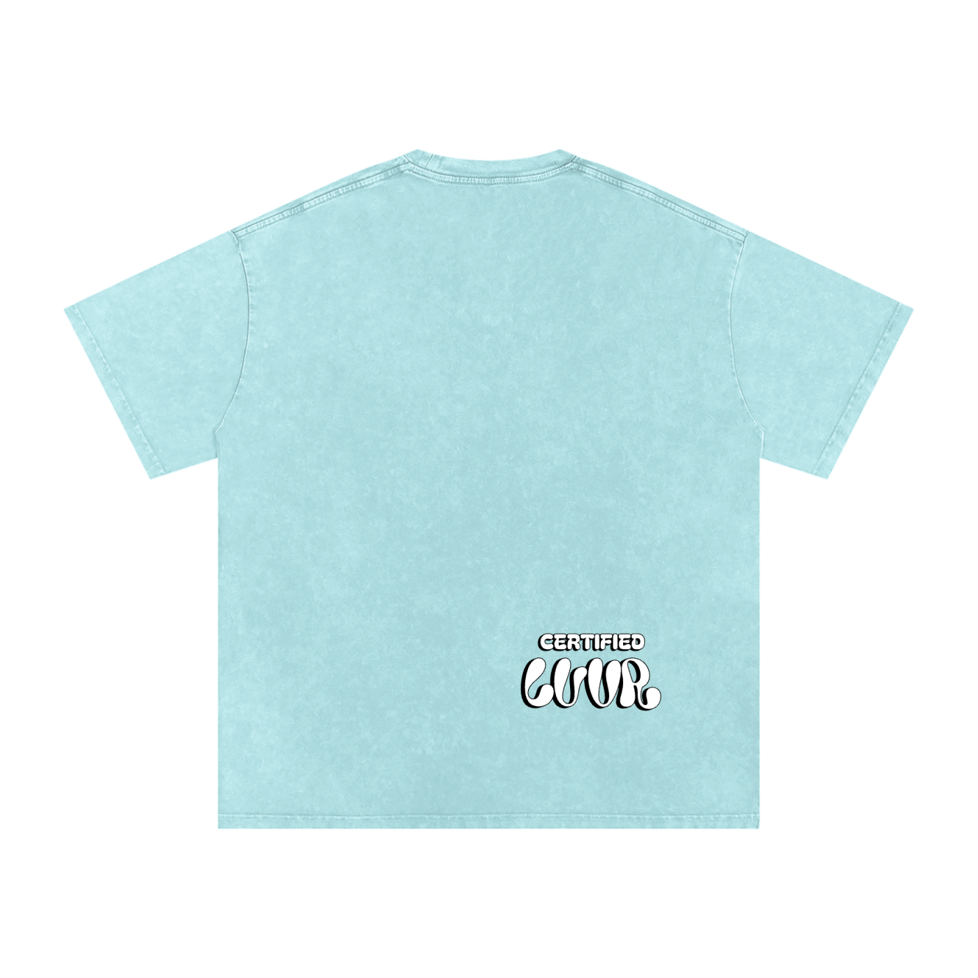 Positive Energy Snow Washed Oversized Cotton T-Shirt