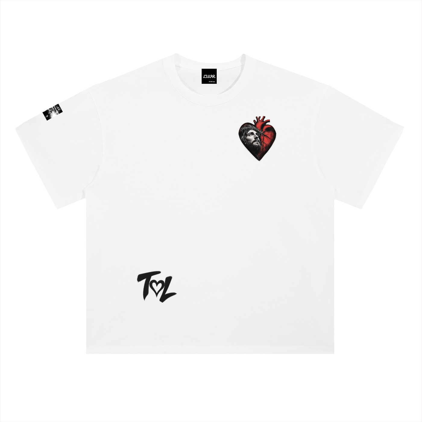 Heavyweight Drop Shoulder Cotton T-Shirt