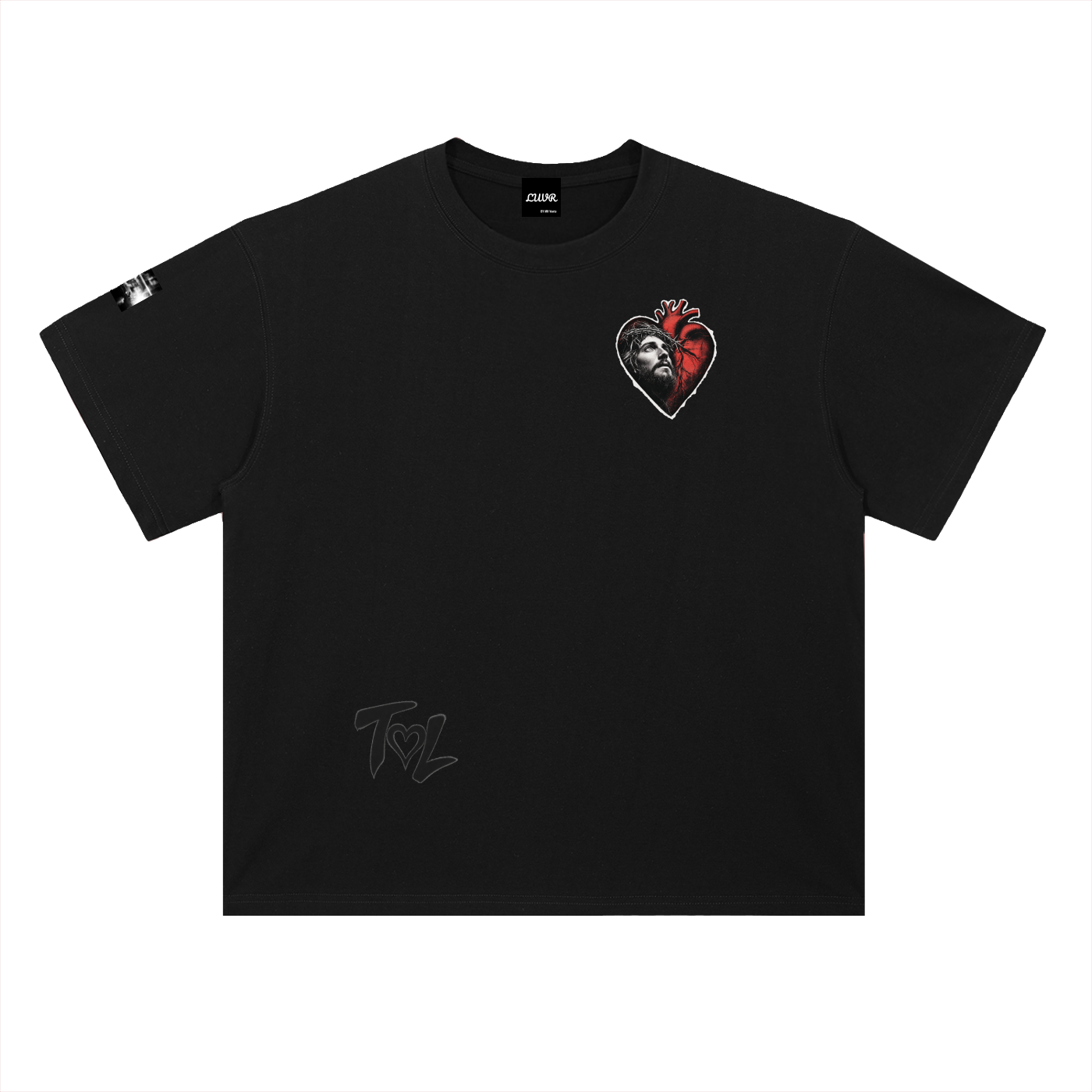 Heavyweight Drop Shoulder Cotton T-Shirt