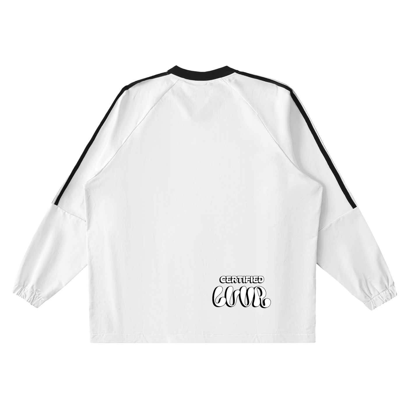 Color-Block V-Neck Long-Sleeve T-Shirt