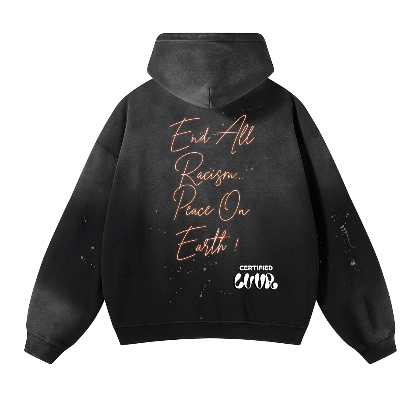Flawless Victory Vintage Washed Frayed Fleece Hoodie
