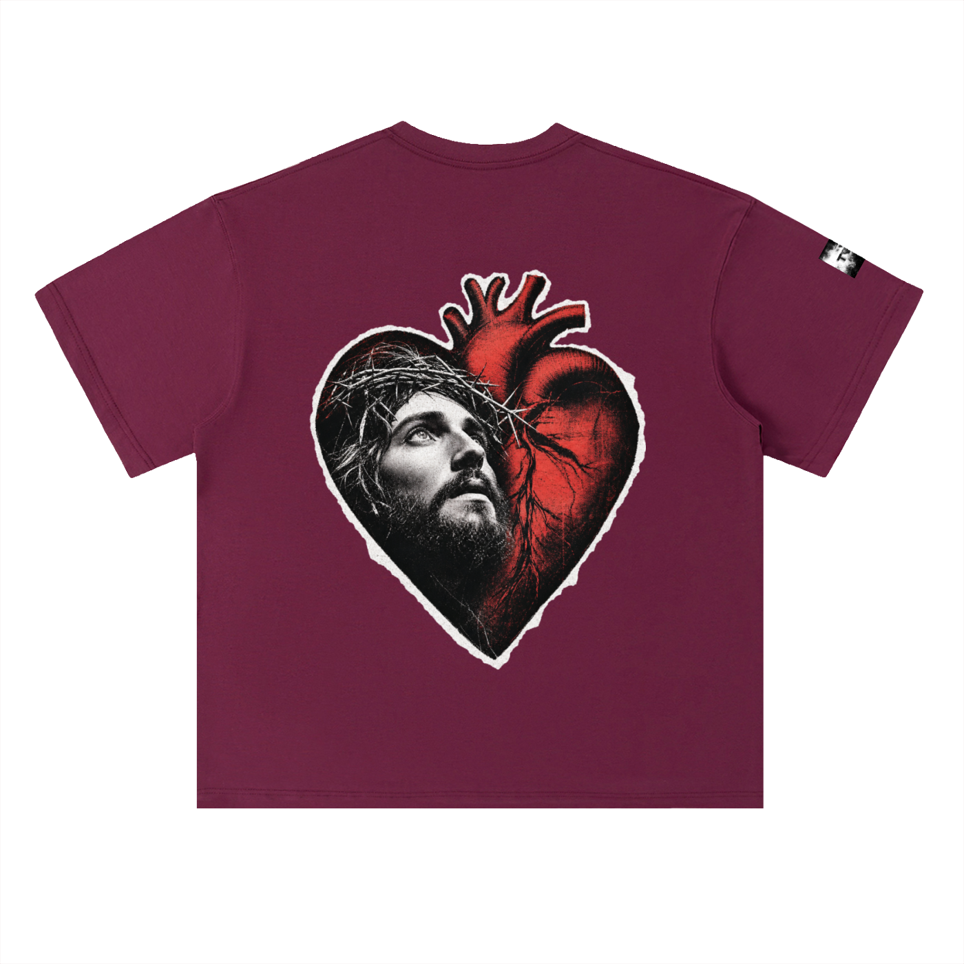 Heavyweight Drop Shoulder Cotton T-Shirt