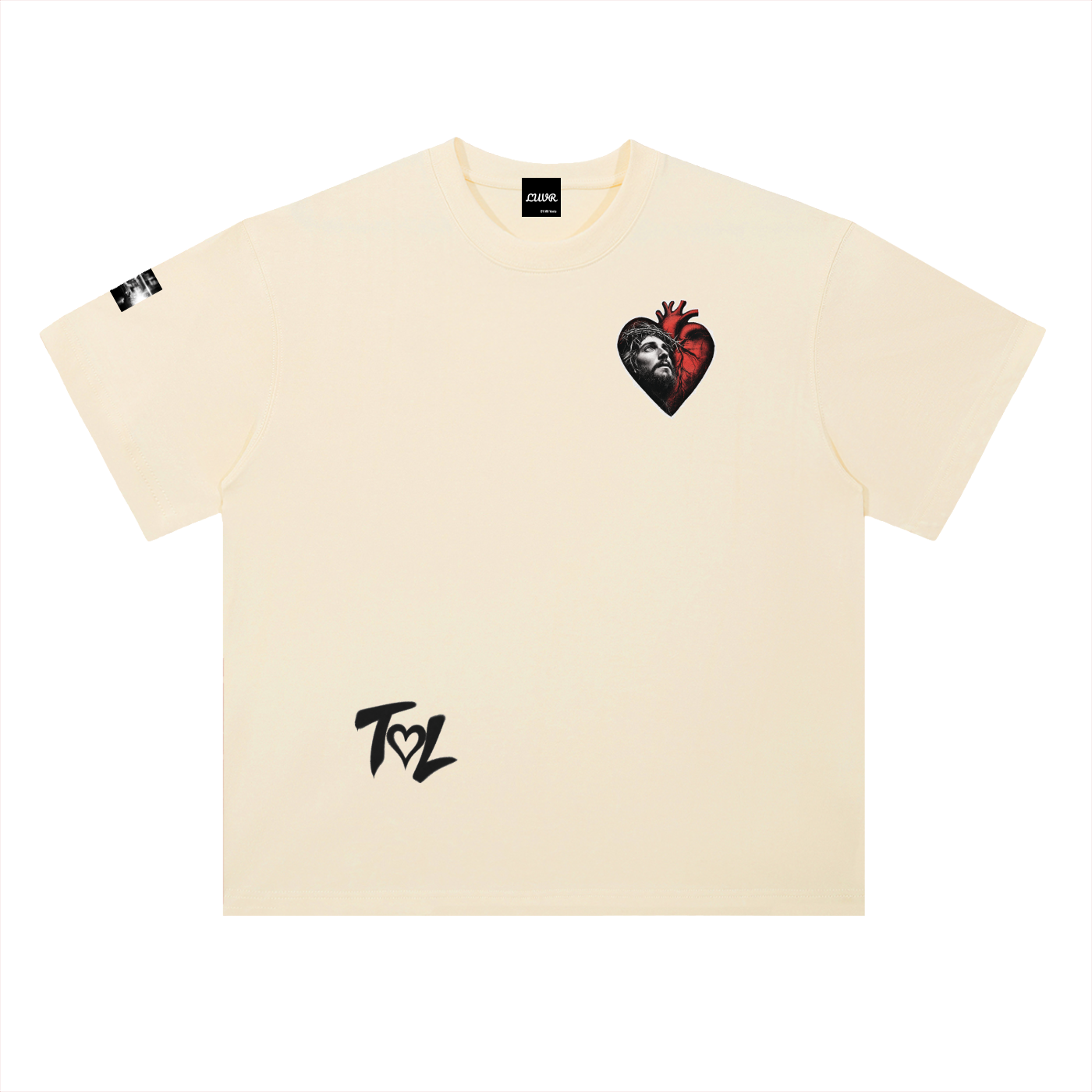 Heavyweight Drop Shoulder Cotton T-Shirt