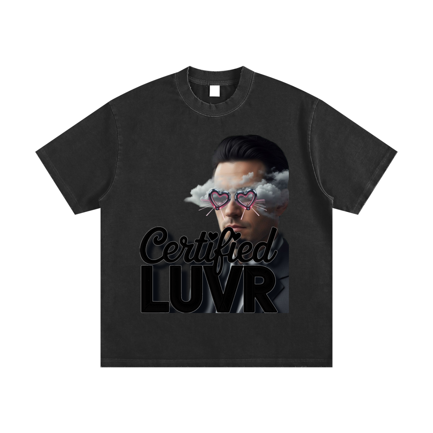 Heavyweight Vintage Washed Frayed T-Shirt