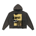 Vintage Washed Frayed-Hem Hoodie