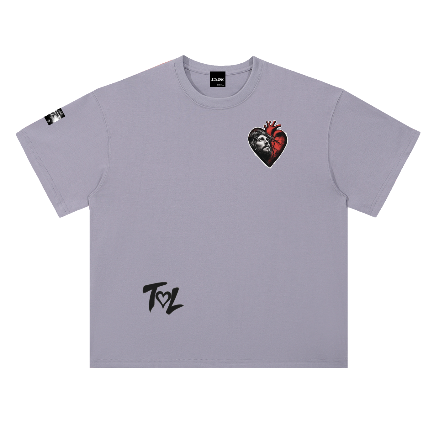 Heavyweight Drop Shoulder Cotton T-Shirt