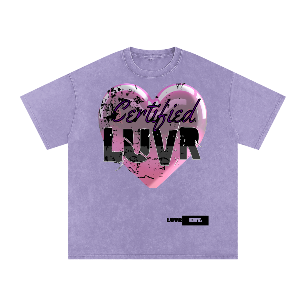 Snow Washed Oversized Cotton T-Shirt