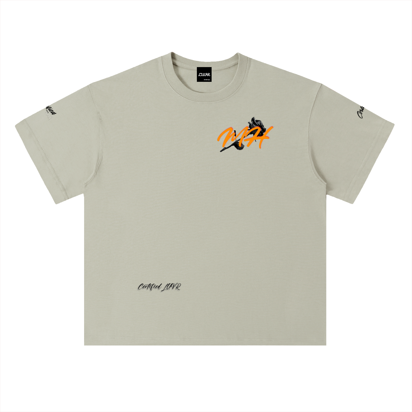 Heavyweight Drop Shoulder Cotton T-Shirt