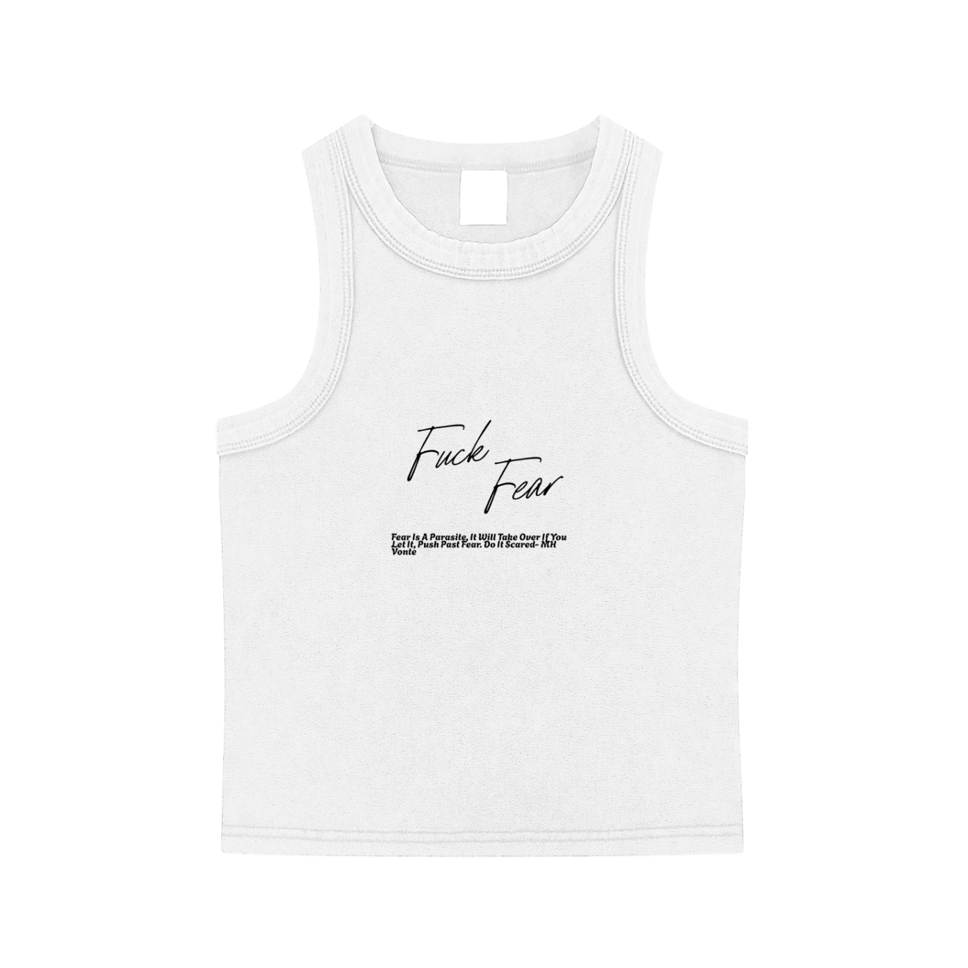 Fuck Fear Womens Snow Washed Tank Top