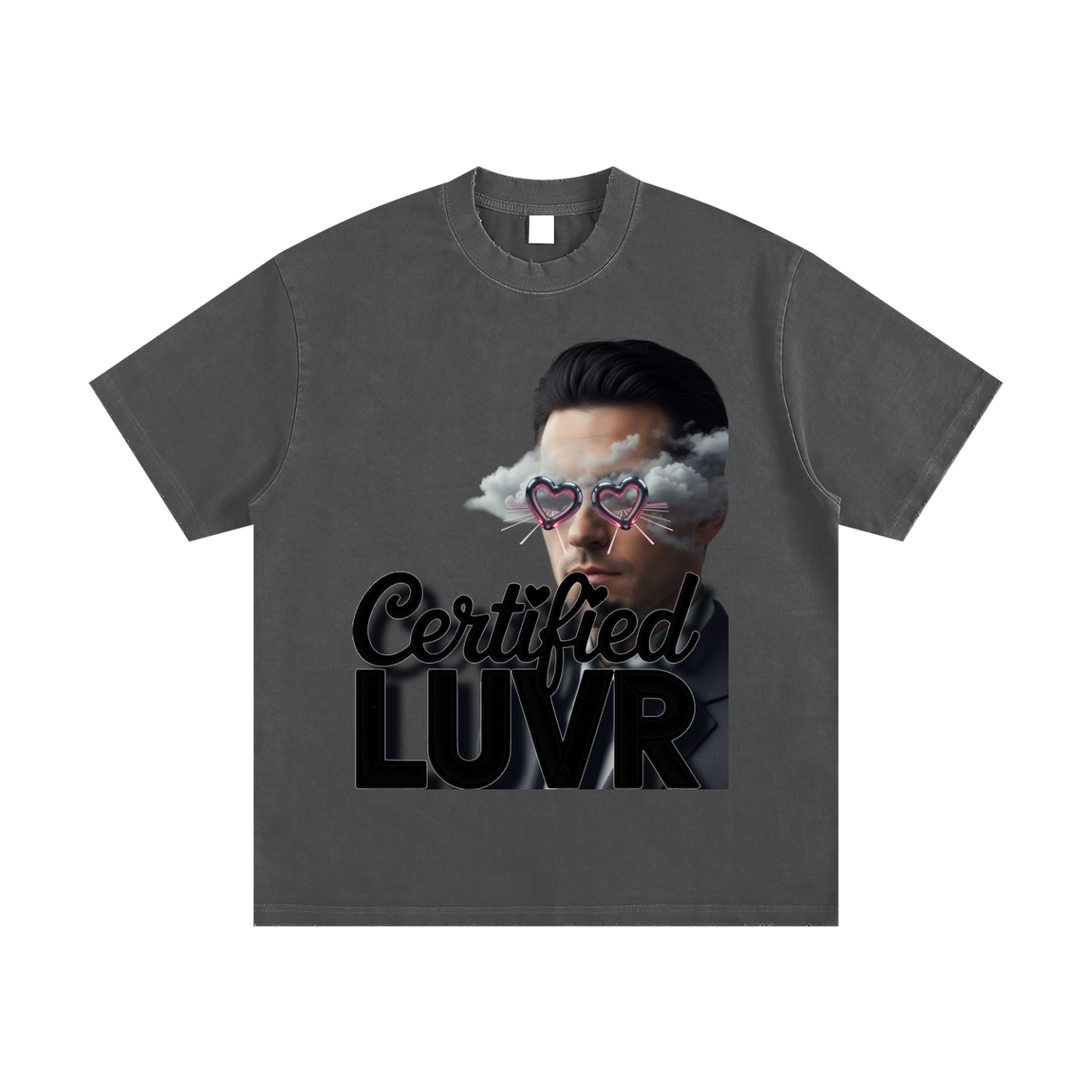 Heavyweight Vintage Washed Frayed T-Shirt