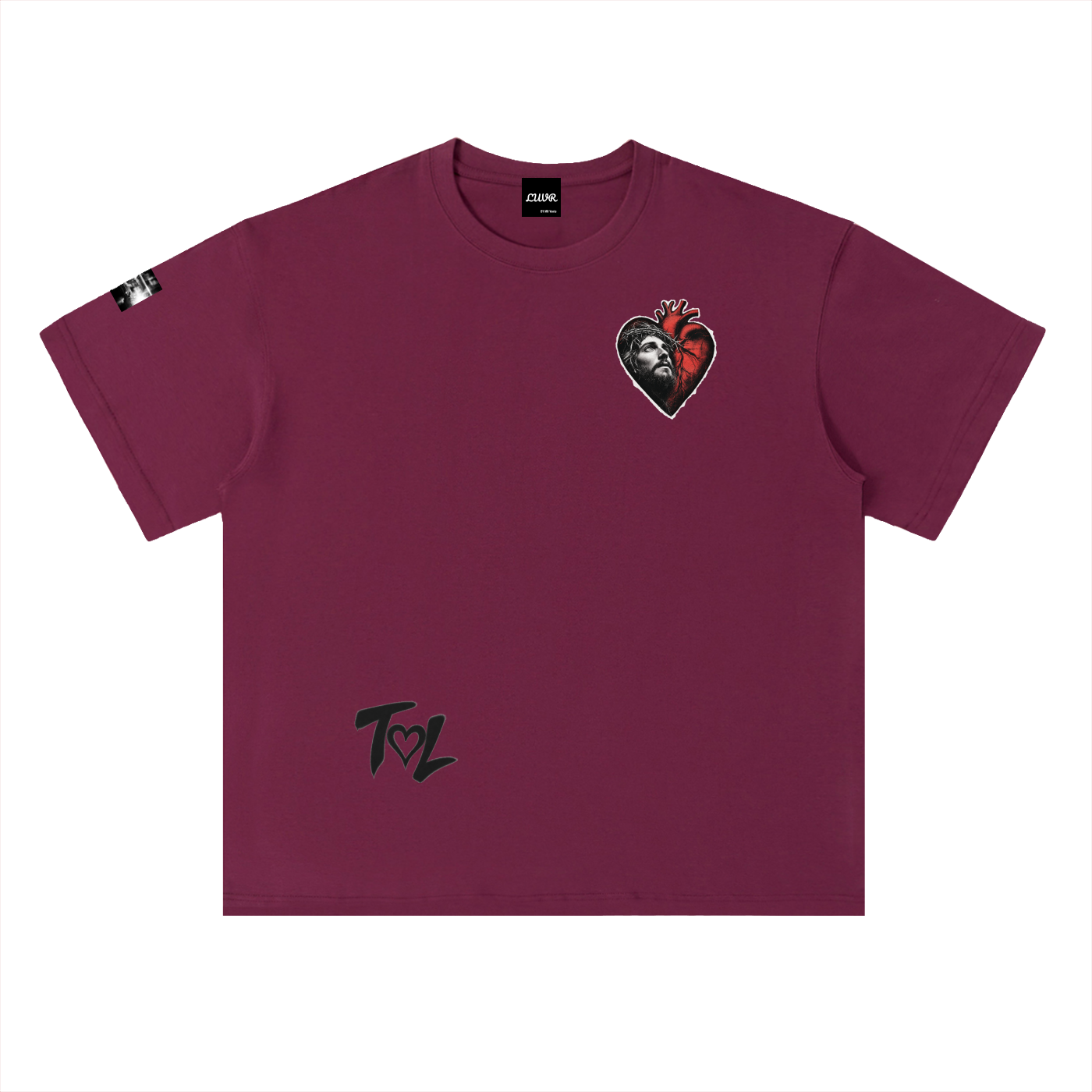 Heavyweight Drop Shoulder Cotton T-Shirt