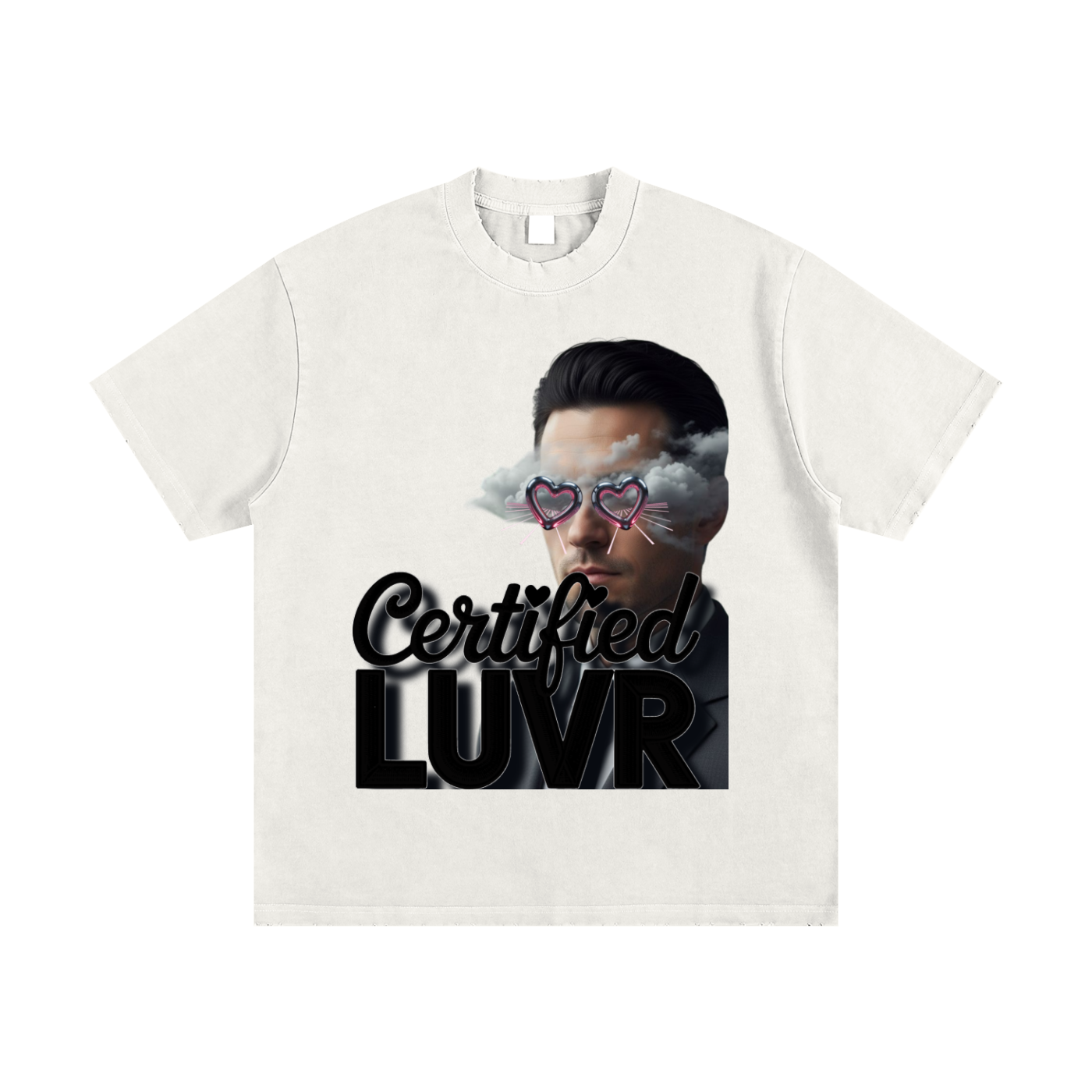 Heavyweight Vintage Washed Frayed T-Shirt