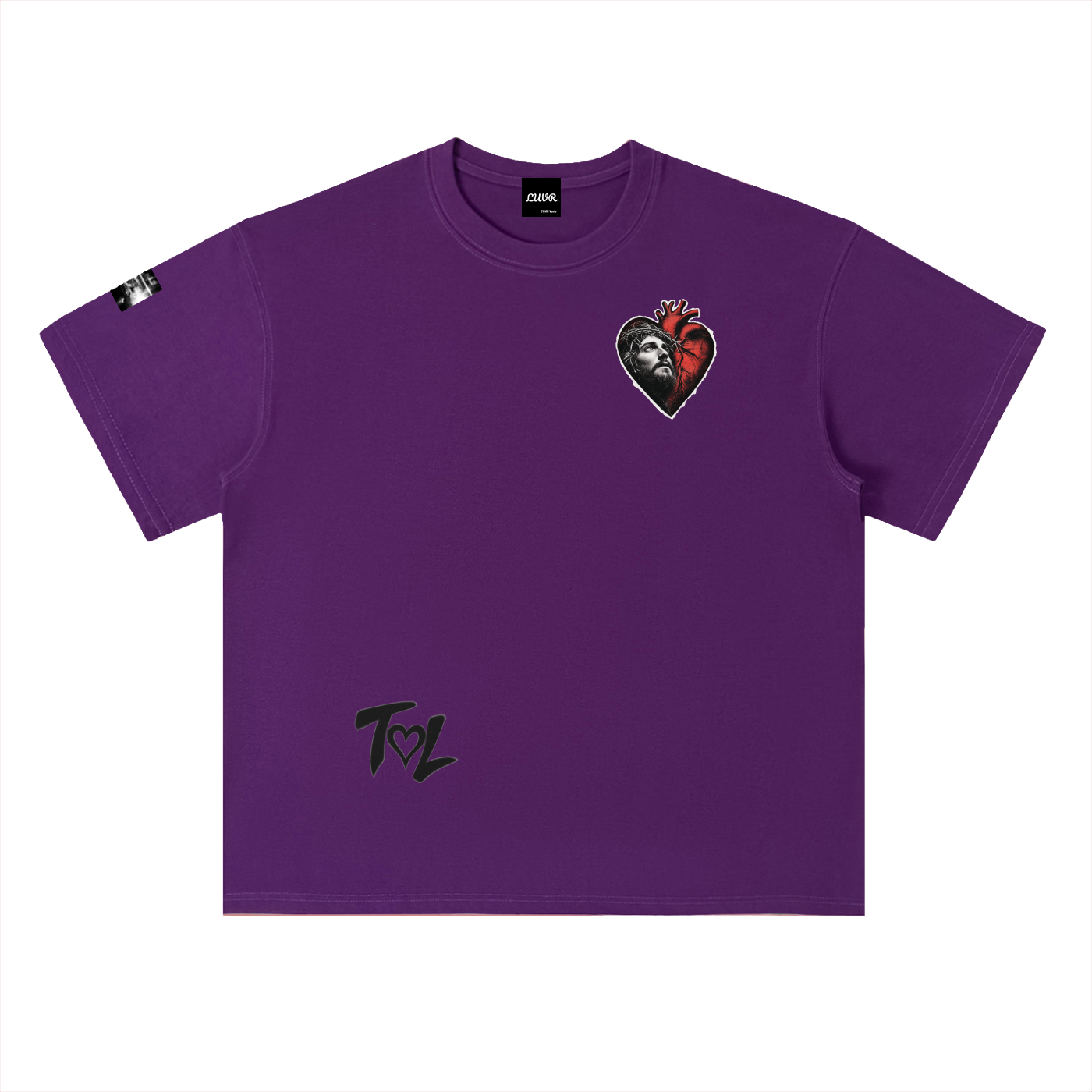 Heavyweight Drop Shoulder Cotton T-Shirt
