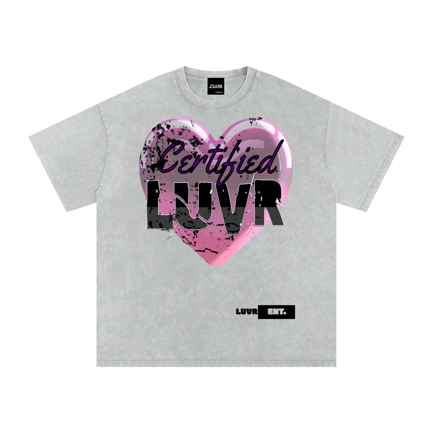 Snow Washed Oversized Cotton T-Shirt