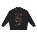Knitted Round Neck Oversize Sweatshirt