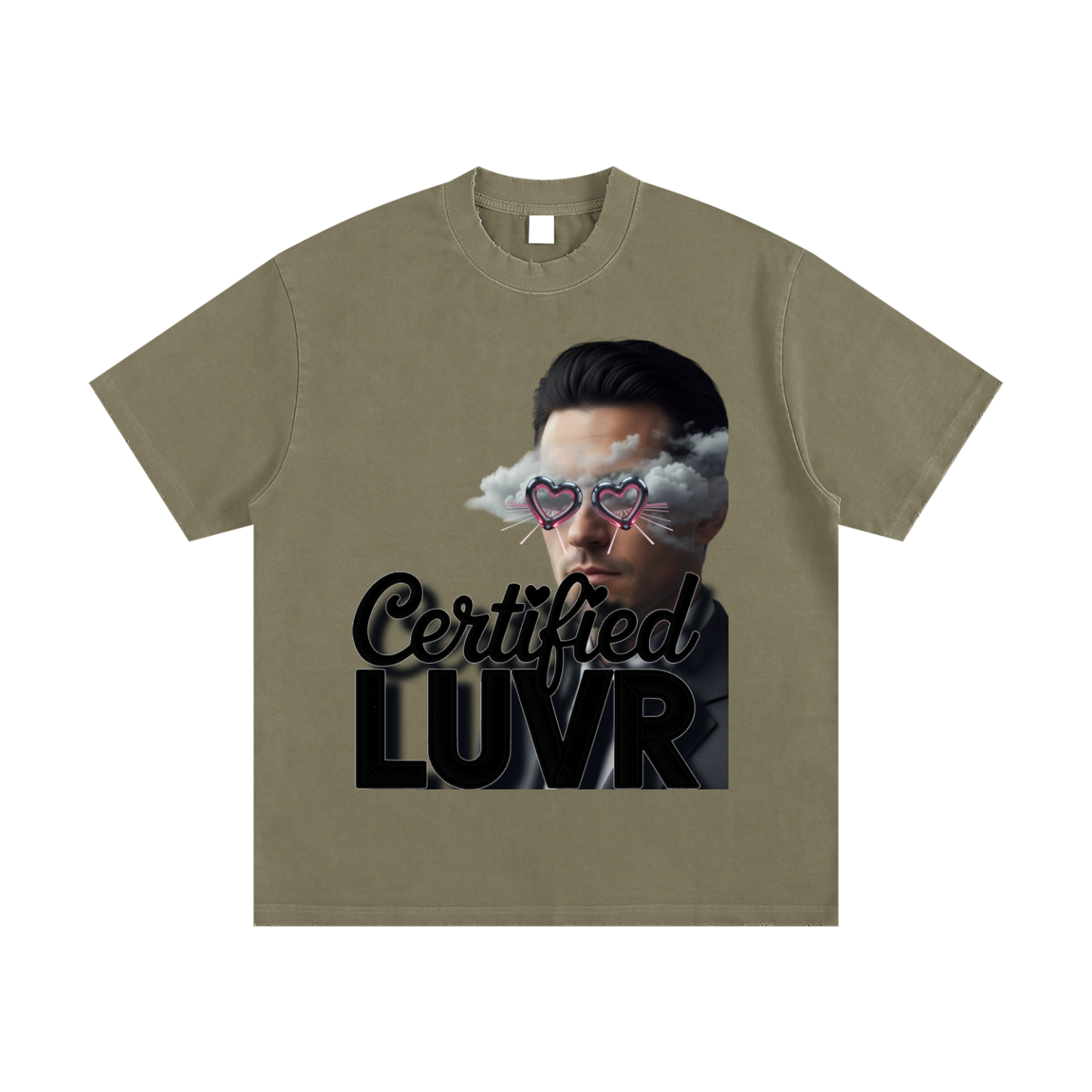 Heavyweight Vintage Washed Frayed T-Shirt