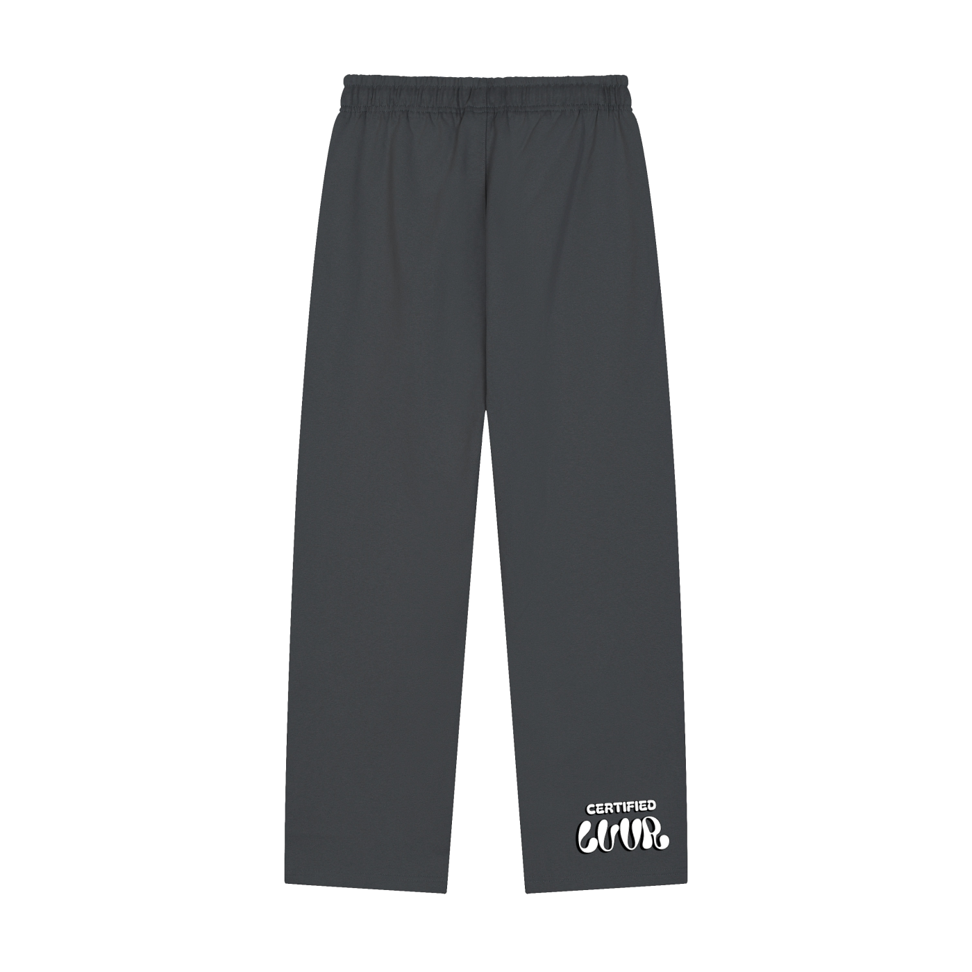 Solid Color Straight-Leg Sweatpants