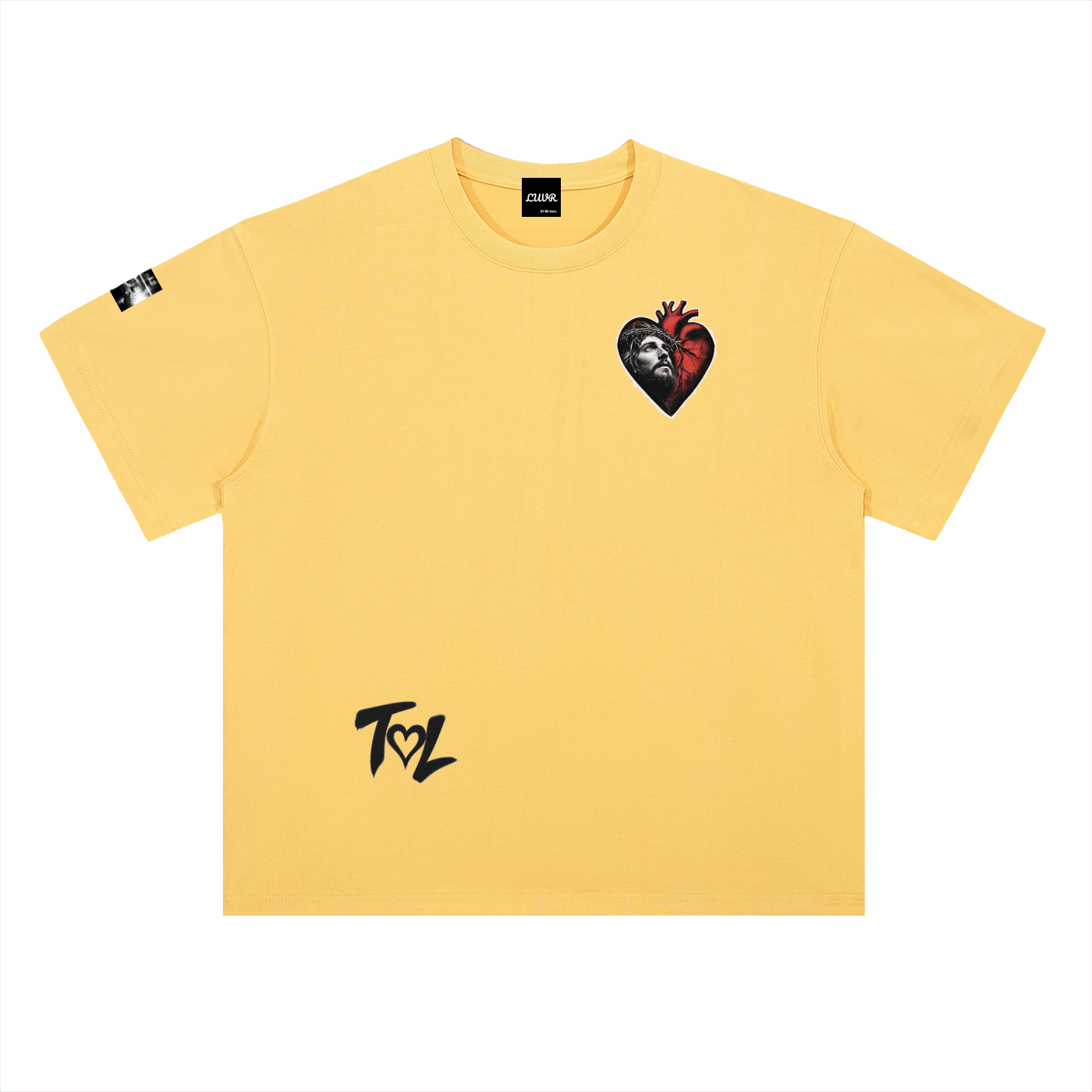 Heavyweight Drop Shoulder Cotton T-Shirt