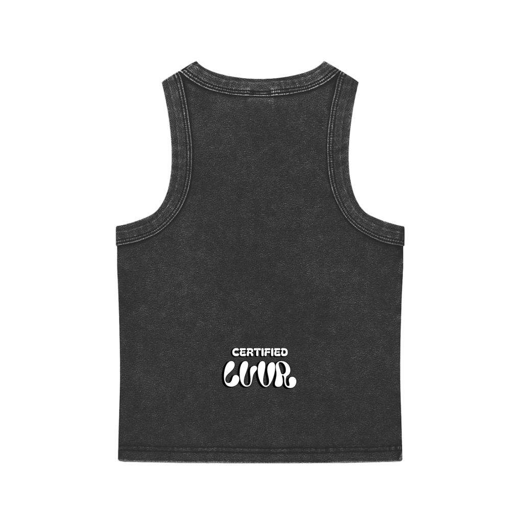 Fuck Fear Womens Snow Washed Tank Top